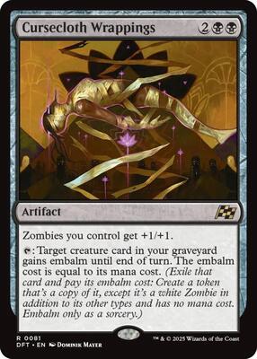 Cursecloth Wrappings card from Aetherdrift
