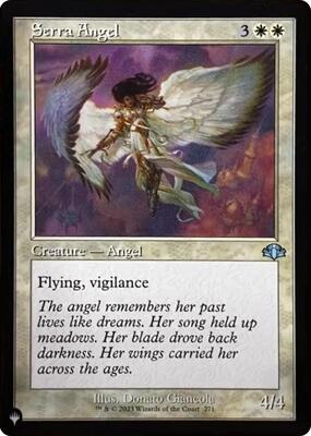 Serra Angel (Retro Frame) card from The List Reprints
