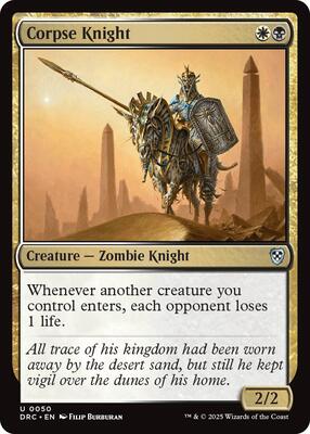 Corpse Knight card from Commander: Aetherdrift
