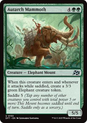 Autarch Mammoth card from Aetherdrift