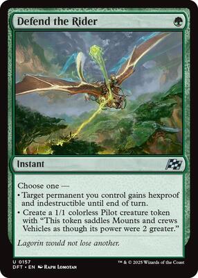 Defend the Rider card from Aetherdrift