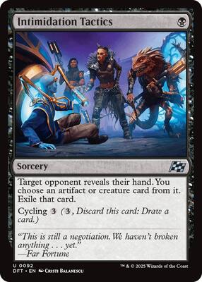 Intimidation Tactics card from Aetherdrift