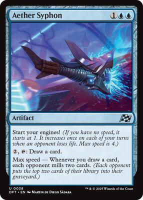 Aether Syphon card from Aetherdrift