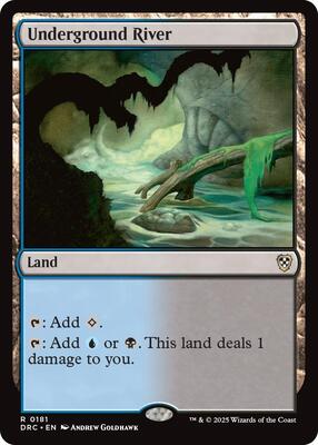 Underground River card from Commander: Aetherdrift