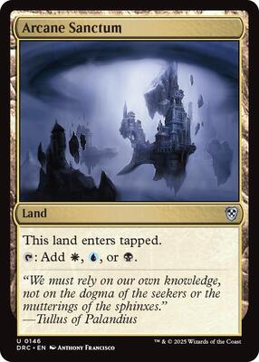 Arcane Sanctum card from Commander: Aetherdrift