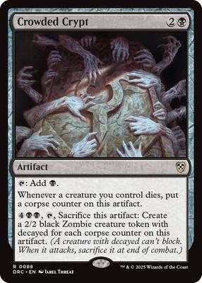 Crowded Crypt card from Commander: Aetherdrift