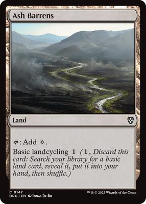 Ash Barrens card from Commander: Aetherdrift