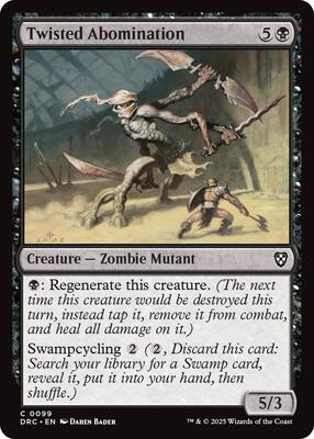 Twisted Abomination card from Commander: Aetherdrift