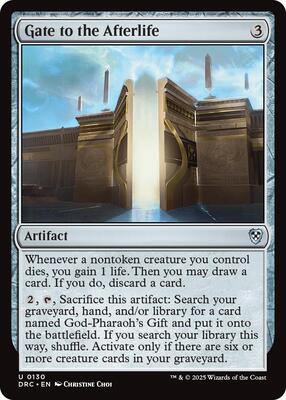 Gate to the Afterlife card from Commander: Aetherdrift