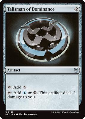 Talisman of Dominance card from Commander: Aetherdrift