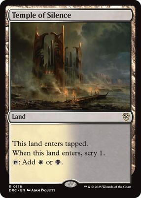 Temple of Silence card from Commander: Aetherdrift