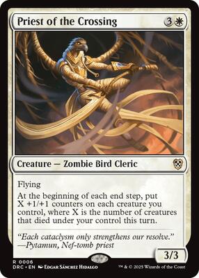 Priest of the Crossing card from Commander: Aetherdrift