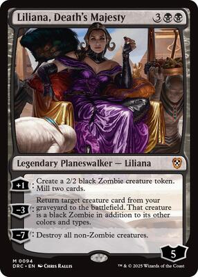 Liliana, Death's Majesty card from Commander: Aetherdrift