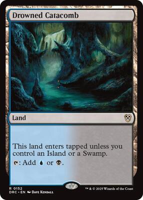 Drowned Catacomb card from Commander: Aetherdrift