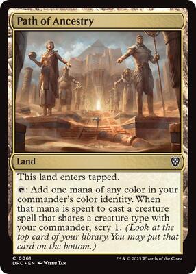Path of Ancestry (0061) card from Commander: Aetherdrift