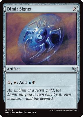 Dimir Signet card from Commander: Aetherdrift