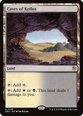 Caves of Koilos card from Commander: Aetherdrift