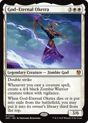 God-Eternal Oketra card from Commander: Aetherdrift