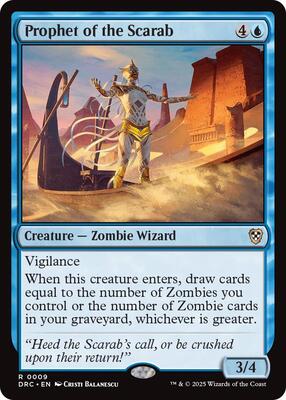 Prophet of the Scarab card from Commander: Aetherdrift