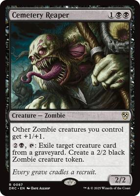Cemetery Reaper card from Commander: Aetherdrift