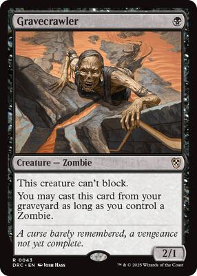 Gravecrawler card from Commander: Aetherdrift
