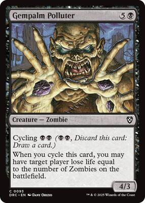 Gempalm Polluter card from Commander: Aetherdrift