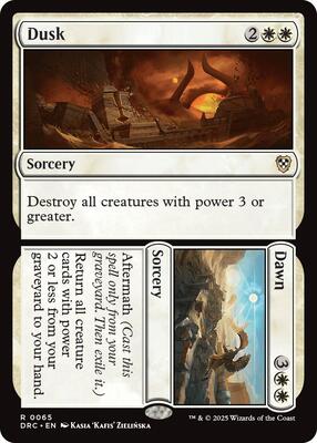 Dusk // Dawn card from Commander: Aetherdrift