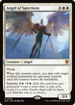 Angel of Sanctions card from Commander: Aetherdrift