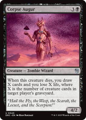 Corpse Augur card from Commander: Aetherdrift