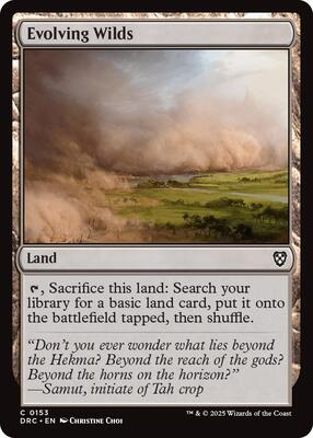Evolving Wilds (0153) card from Commander: Aetherdrift