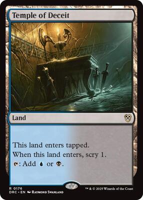 Temple of Deceit card from Commander: Aetherdrift