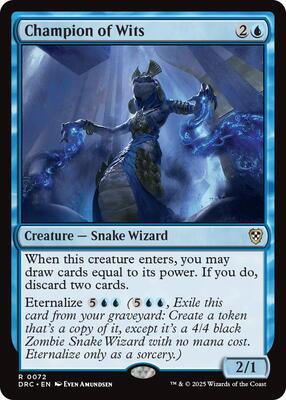 Champion of Wits card from Commander: Aetherdrift