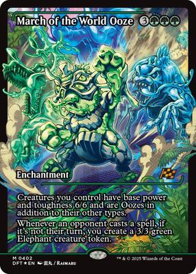 March of the World Ooze (Showcase) card from Aetherdrift