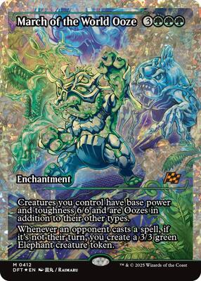 March of the World Ooze (Showcase) (Fracture Foil) card from Aetherdrift