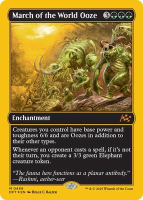 March of the World Ooze (First-Place Foil) card from Aetherdrift