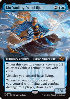 Mu Yanling, Wind Rider (Extended Art) card from Aetherdrift
