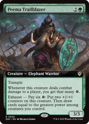 Peema Trailblazer (Extended Art) card from Commander: Aetherdrift