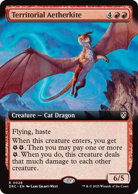 Territorial Aetherkite (Extended Art) card from Commander: Aetherdrift