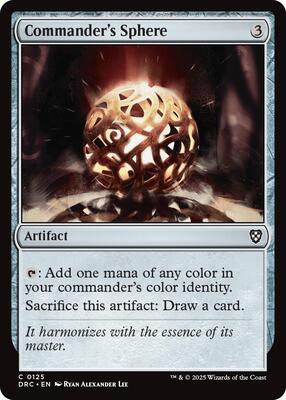 Commander's Sphere card from Commander: Aetherdrift
