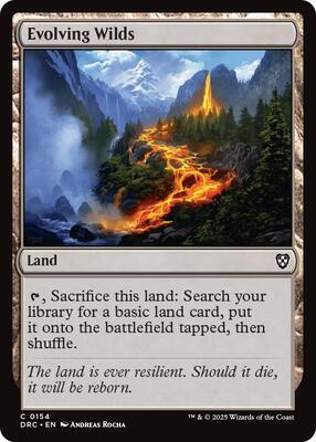 Evolving Wilds (0154) card from Commander: Aetherdrift