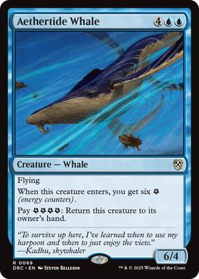 Aethertide Whale card from Commander: Aetherdrift
