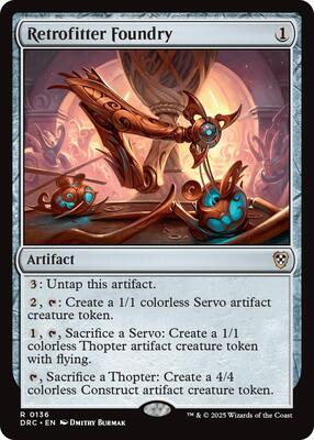Retrofitter Foundry card from Commander: Aetherdrift