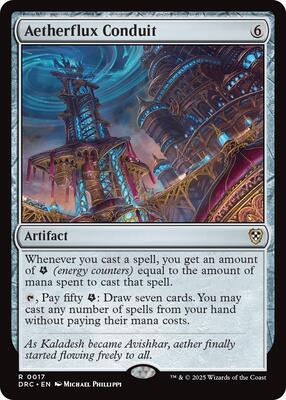 Aetherflux Conduit card from Commander: Aetherdrift