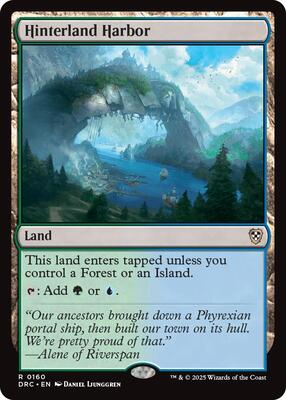 Hinterland Harbor card from Commander: Aetherdrift