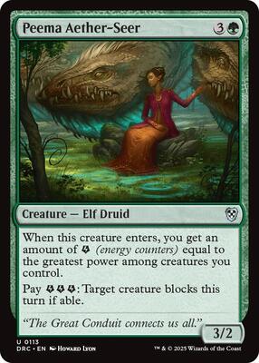 Peema Aether-Seer card from Commander: Aetherdrift