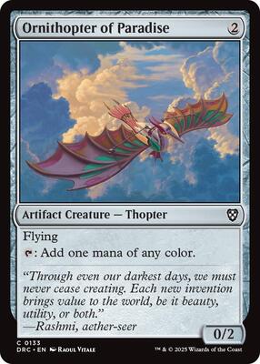 Ornithopter of Paradise card from Commander: Aetherdrift