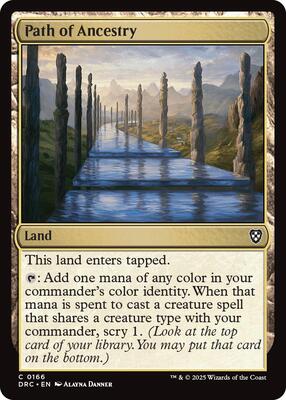 Path of Ancestry (0166) card from Commander: Aetherdrift