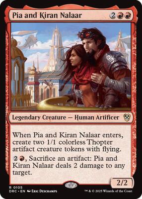 Pia and Kiran Nalaar card from Commander: Aetherdrift