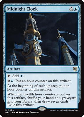 Midnight Clock card from Commander: Aetherdrift