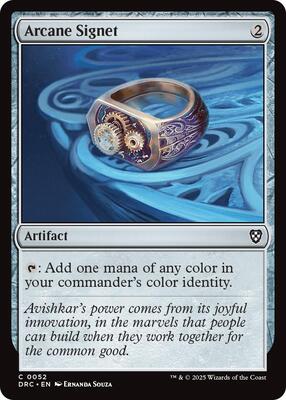 Arcane Signet (0052) card from Commander: Aetherdrift